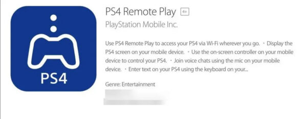 PS4 Remote Play App